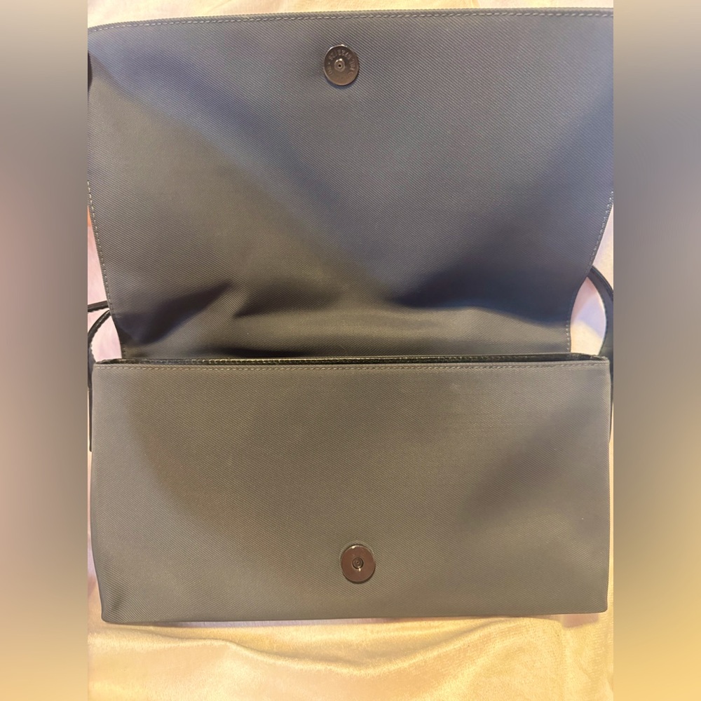 COACH Mercer Jet Black Flap Microfiber Shoulder Bag Rare 90s COACH Vintage - Picture 9 of 10